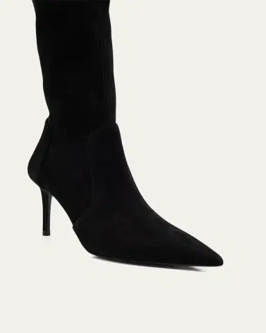 Stuart Weitzman Stuart Power Suede Stiletto Knee Boots | Thumbnail 5 Stuart Weitzman Stuart Power Suede Stiletto Knee Boots | Thumbnail 5