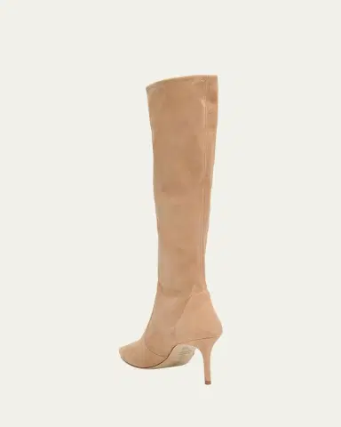 Stuart Weitzman Stuart Power Suede Stiletto Knee Boots | Thumbnail 8 Stuart Weitzman Stuart Power Suede Stiletto Knee Boots | Thumbnail 8
