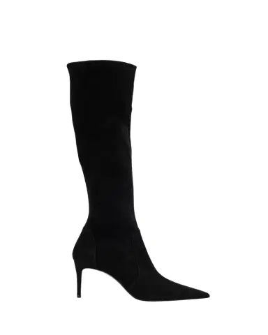 Stuart Weitzman Stuart Power Suede Stiletto Knee Boots | Thumbnail 1 Stuart Weitzman Stuart Power Suede Stiletto Knee Boots | Thumbnail 1
