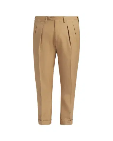 Kiton Men's Cashmere-Blend Straight Leg Pleated Trousers | Thumbnail 1 Kiton Men's Cashmere-Blend Straight Leg Pleated Trousers | Thumbnail 1