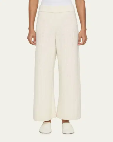 Lafayette 148 New York Striped Straight-Leg Cashmere Pants | Thumbnail 3 Lafayette 148 New York Striped Straight-Leg Cashmere Pants | Thumbnail 3