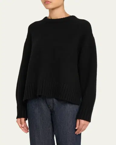 Guest in Residence Cozy Cashmere Crewneck Sweater | Thumbnail 4 Guest in Residence Cozy Cashmere Crewneck Sweater | Thumbnail 4