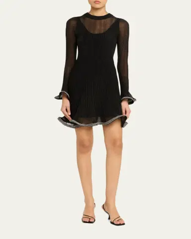 SIMKHAI Zelda Embellished Knit Mini Dress | Thumbnail 2 SIMKHAI Zelda Embellished Knit Mini Dress | Thumbnail 2