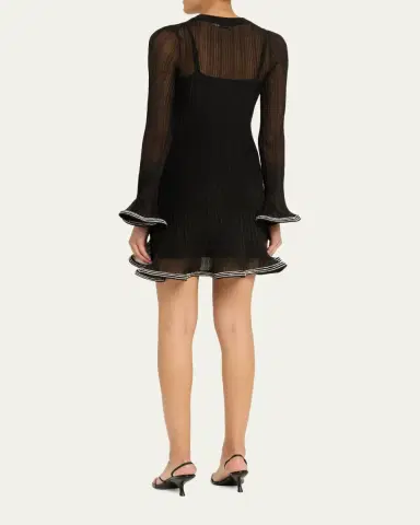 SIMKHAI Zelda Embellished Knit Mini Dress | Thumbnail 3 SIMKHAI Zelda Embellished Knit Mini Dress | Thumbnail 3