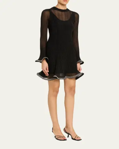 SIMKHAI Zelda Embellished Knit Mini Dress | Thumbnail 4 SIMKHAI Zelda Embellished Knit Mini Dress | Thumbnail 4