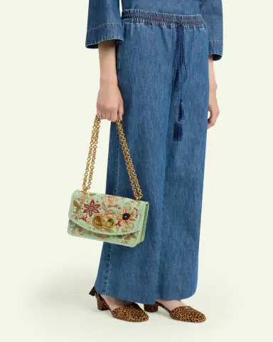 Valentino Garavani Beaded Floral-Embroidered Shoulder Strap | Thumbnail 2 Valentino Garavani Beaded Floral-Embroidered Shoulder Strap | Thumbnail 2