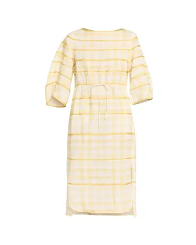 Rosie Assoulin Ribbon-Embellished Plaid Midi Caftan | Thumbnail 1 Rosie Assoulin Ribbon-Embellished Plaid Midi Caftan | Thumbnail 1