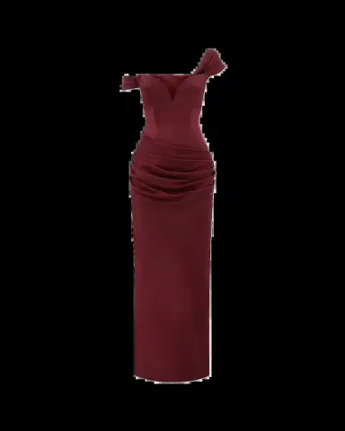 Alex Perry Off-The-Shoulder Draped Satin Crepe Corset Gown | Thumbnail 3 Alex Perry Off-The-Shoulder Draped Satin Crepe Corset Gown | Thumbnail 3