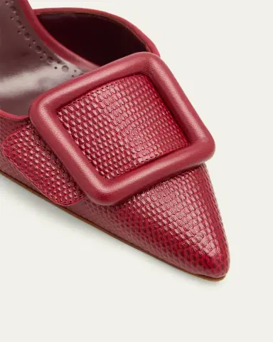 Manolo Blahnik 70mm Mayslibi Embossed Leather Slingback Pumps | Thumbnail 5 Manolo Blahnik 70mm Mayslibi Embossed Leather Slingback Pumps | Thumbnail 5