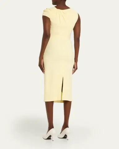 Givenchy Draped Sleeveless Midi Dress | Thumbnail 7 Givenchy Draped Sleeveless Midi Dress | Thumbnail 7
