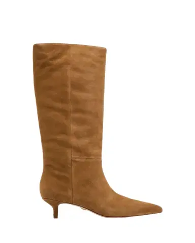 Veronica Beard Lisa Suede Kitten-Heel Knee Boots | Thumbnail 1 Veronica Beard Lisa Suede Kitten-Heel Knee Boots | Thumbnail 1