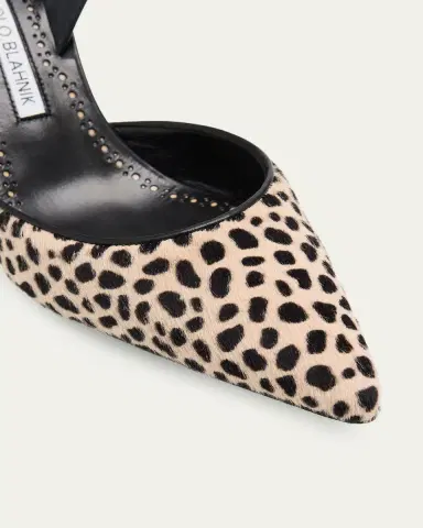 Manolo Blahnik 70mm Carolyne Calf Hair Slingback Pumps | Thumbnail 3 Manolo Blahnik 70mm Carolyne Calf Hair Slingback Pumps | Thumbnail 3