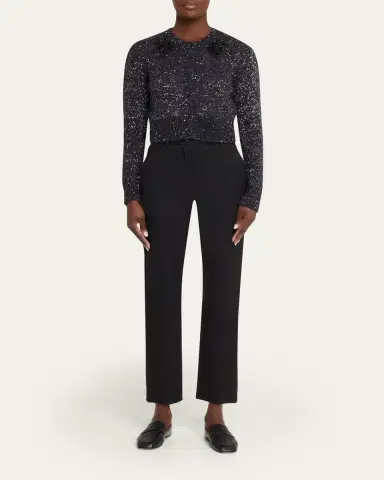 Erdem Crystal Embellished Paillette Knit Crop Cardigan | Thumbnail 2 Erdem Crystal Embellished Paillette Knit Crop Cardigan | Thumbnail 2
