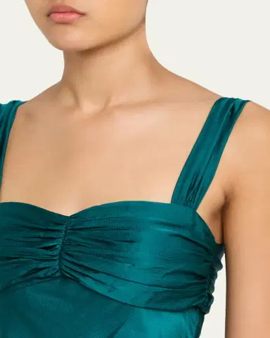 Saloni Selma Sleeveless Satin Dress | Thumbnail 5 Saloni Selma Sleeveless Satin Dress | Thumbnail 5