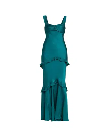 Saloni Selma Sleeveless Satin Dress | Thumbnail 1 Saloni Selma Sleeveless Satin Dress | Thumbnail 1