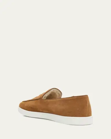 Church's Men's Pebbles Shearling-Lined Suede Loafers | Thumbnail 2 Church's Men's Pebbles Shearling-Lined Suede Loafers | Thumbnail 2