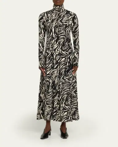 Proenza Schouler White Label Mabel Jersey Turtleneck Dress | Thumbnail 2 Proenza Schouler White Label Mabel Jersey Turtleneck Dress | Thumbnail 2