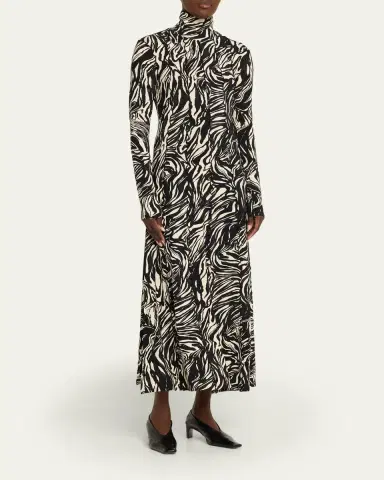 Proenza Schouler White Label Mabel Jersey Turtleneck Dress | Thumbnail 4 Proenza Schouler White Label Mabel Jersey Turtleneck Dress | Thumbnail 4