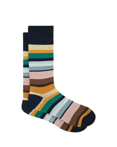 Paul Smith Men's Marek Color-Block Cotton Crew Socks | Thumbnail 1 Paul Smith Men's Marek Color-Block Cotton Crew Socks | Thumbnail 1