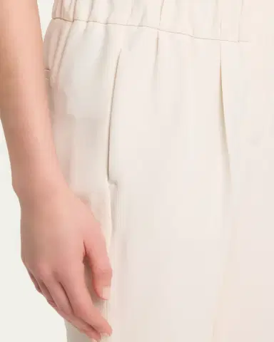 Brunello Cucinelli Crepe Cady Slim-Leg Ankle Pull-On Pants | Thumbnail 9 Brunello Cucinelli Crepe Cady Slim-Leg Ankle Pull-On Pants | Thumbnail 9