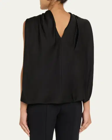 Simkhai Scarlett Satin Cape Top | Thumbnail 3 Simkhai Scarlett Satin Cape Top | Thumbnail 3