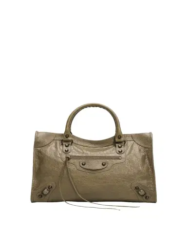 Balenciaga Le City Medium Crinkled Leather Top-Handle Bag | Thumbnail 1 Balenciaga Le City Medium Crinkled Leather Top-Handle Bag | Thumbnail 1