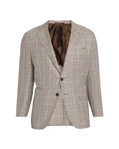 Kiton Men's Cashmere and Silk Multi-Check Deconstructed Sport Coat | Thumbnail 1 Kiton Men's Cashmere and Silk Multi-Check Deconstructed Sport Coat | Thumbnail 1
