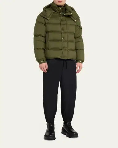 Moncler Men's Maya Hooded Short Down Puffer Jacket | Thumbnail 2 Moncler Men's Maya Hooded Short Down Puffer Jacket | Thumbnail 2