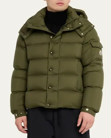 Moncler Men's Maya Hooded Short Down Puffer Jacket | Thumbnail 4 Moncler Men's Maya Hooded Short Down Puffer Jacket | Thumbnail 4