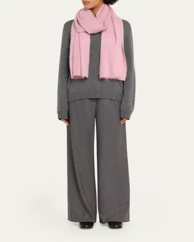 Lisa Yang Brushed Cashmere and Silk Scarf | Thumbnail 5 Lisa Yang Brushed Cashmere and Silk Scarf | Thumbnail 5