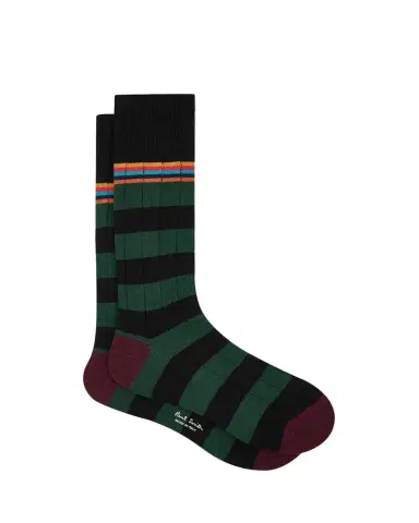 Paul Smith Men's Artist Stripe Colorblock Crew Socks | Thumbnail 1 Paul Smith Men's Artist Stripe Colorblock Crew Socks | Thumbnail 1