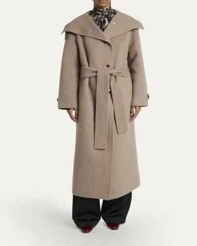 Proenza Schouler White Label Corey Splittable Wool Maxi Coat | Thumbnail 2 Proenza Schouler White Label Corey Splittable Wool Maxi Coat | Thumbnail 2