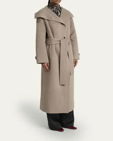 Proenza Schouler White Label Corey Splittable Wool Maxi Coat | Thumbnail 4 Proenza Schouler White Label Corey Splittable Wool Maxi Coat | Thumbnail 4