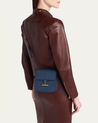 TOM FORD Tara Mini Crossbody Bag in Grain Leather | Thumbnail 2 TOM FORD Tara Mini Crossbody Bag in Grain Leather | Thumbnail 2