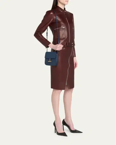 TOM FORD Tara Mini Crossbody Bag in Grain Leather | Thumbnail 5 TOM FORD Tara Mini Crossbody Bag in Grain Leather | Thumbnail 5