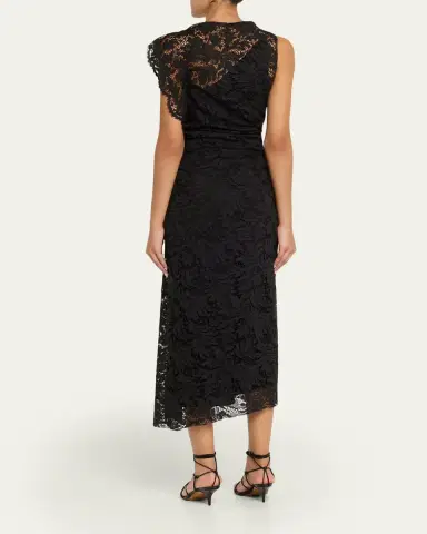 A.L.C. Astrid Draped Lace Dress | Thumbnail 3 A.L.C. Astrid Draped Lace Dress | Thumbnail 3