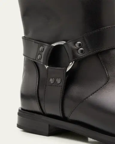 Manolo Blahnik Calica Leather Moto Ankle Booties | Thumbnail 3 Manolo Blahnik Calica Leather Moto Ankle Booties | Thumbnail 3