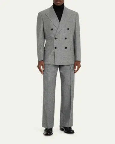 Burberry Men's Puppytooth Check Wool Tailored Jacket | Thumbnail 2 Burberry Men's Puppytooth Check Wool Tailored Jacket | Thumbnail 2
