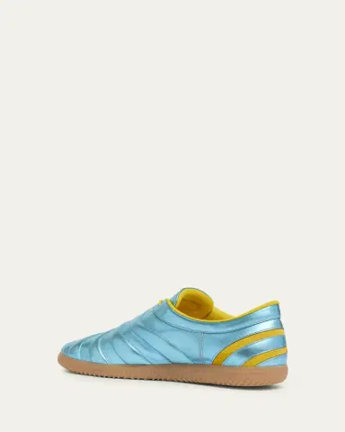 Valentino Garavani Men's Kicky Asymmetrical Metallic Leather Sneakers | Thumbnail 2 Valentino Garavani Men's Kicky Asymmetrical Metallic Leather Sneakers | Thumbnail 2