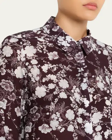 Adam Lippes Mathias Floral Silk Button-Down Shirt | Thumbnail 5 Adam Lippes Mathias Floral Silk Button-Down Shirt | Thumbnail 5
