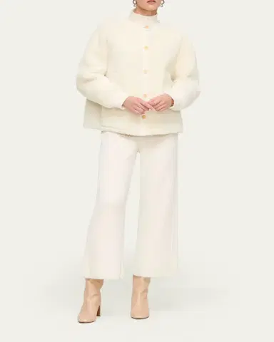 Lafayette 148 New York Button-Down Reversible Shearling Jacket | Thumbnail 2 Lafayette 148 New York Button-Down Reversible Shearling Jacket | Thumbnail 2