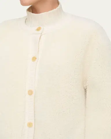 Lafayette 148 New York Button-Down Reversible Shearling Jacket | Thumbnail 5 Lafayette 148 New York Button-Down Reversible Shearling Jacket | Thumbnail 5