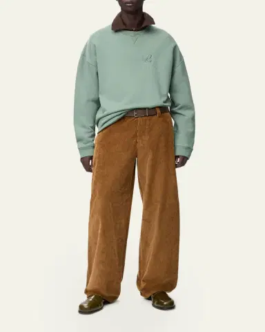Loewe Men's Print-Embroidered Anagram Sweatshirt | Thumbnail 2 Loewe Men's Print-Embroidered Anagram Sweatshirt | Thumbnail 2