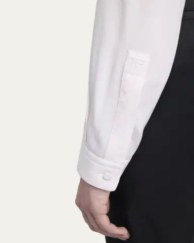 Tom Ford Silk Crepe De Chine Button-Down Blouse | Thumbnail 5 Tom Ford Silk Crepe De Chine Button-Down Blouse | Thumbnail 5