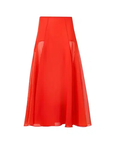 Akris Sheer Silk Organza Godet Midi Skirt | Thumbnail 1 Akris Sheer Silk Organza Godet Midi Skirt | Thumbnail 1