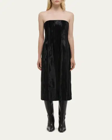 Helmut Lang Sleeveless Faux Pony Midi Dress | Thumbnail 2 Helmut Lang Sleeveless Faux Pony Midi Dress | Thumbnail 2