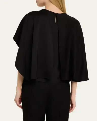 Simkhai Eliora Satin Cape Top | Thumbnail 3 Simkhai Eliora Satin Cape Top | Thumbnail 3