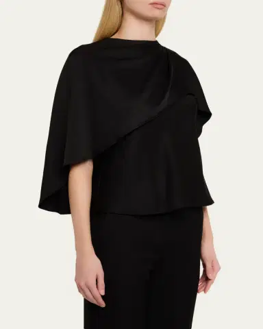 Simkhai Eliora Satin Cape Top | Thumbnail 4 Simkhai Eliora Satin Cape Top | Thumbnail 4