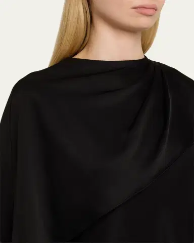 Simkhai Eliora Satin Cape Top | Thumbnail 5 Simkhai Eliora Satin Cape Top | Thumbnail 5