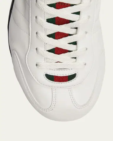Gucci Men's Shift Leather Low-Top Sneakers | Thumbnail 3 Gucci Men's Shift Leather Low-Top Sneakers | Thumbnail 3